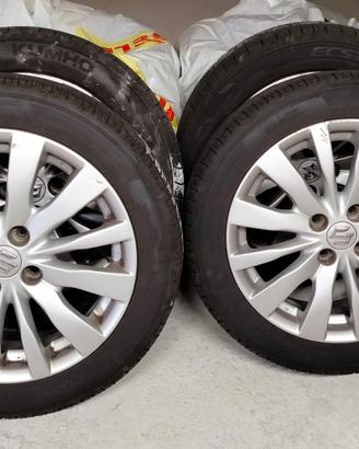 Set gomme estive R16 con cerchi in lega