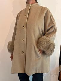 Cappotto Max Mara con pelo vero