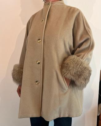 Cappotto Max Mara con pelo vero