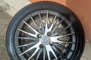 cerchi 4 x98 r15 con 2 gomme