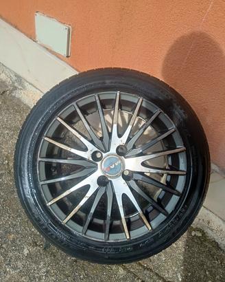 cerchi 4 x98 r15 con 2 gomme