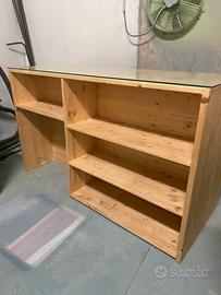 Penisola e mibile angolare in legno