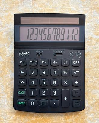 Calcolatrice solare CITIZEN ECC-310 a 12 cifre