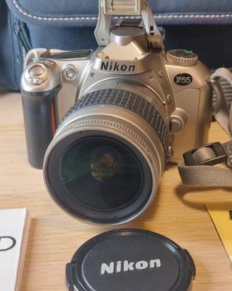 Nikon F55+Nikon AF NIKKOR 28-80mm f/3.3-5.6 + acc.
