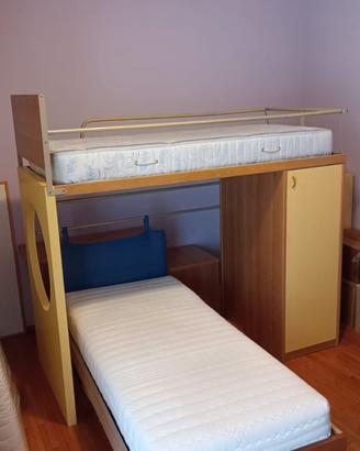 Cameretta bimbi, letto castello