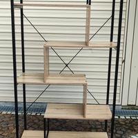 SCAFFALE IN LEGNO E METALLO