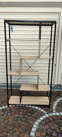 SCAFFALE IN LEGNO E METALLO