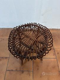 Sgabello Rattan/Midollino stile F. Albini - Age 60