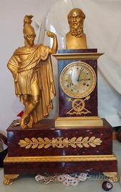 Orologio da camino impero, antiquariato