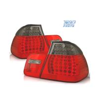 FANALI BMW E46 01-05 LED ROSSO AFFUMICATO LOOK M3