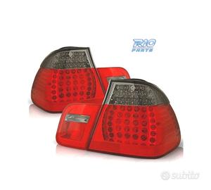 FANALI BMW E46 01-05 LED ROSSO AFFUMICATO LOOK M3