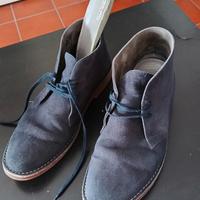 SCARPE TRONCHETTO TIPO CLARKS scamosciato 