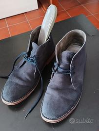 SCARPE TRONCHETTO TIPO CLARKS scamosciato 