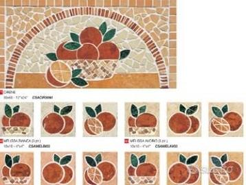 Piastrella 10x10 Decoro Melissa VCol. S.Agostino