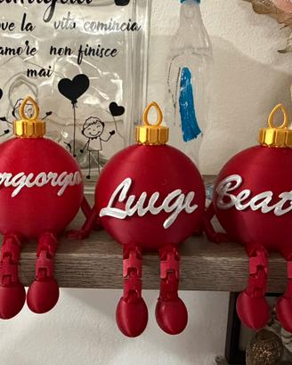 Palline di natale snodabili personalizzabili led