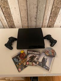 Playstation 3 slim con joystick e giochi