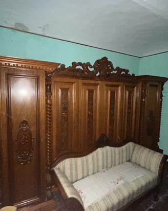 camera da letto in legno