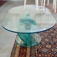 tavolo da salotto in cristallo 