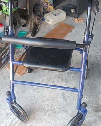 Deabulatore  con seduta e sedia wc
