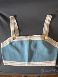 Top in maglia celeste nuovo