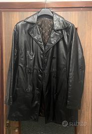 Vintage cappotto in pelle donna taglia 48