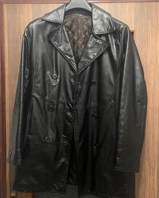 Vintage cappotto in pelle donna taglia 48