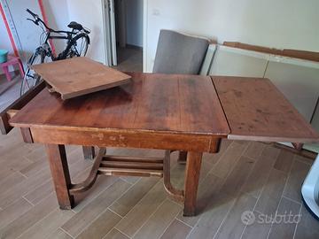tavolo in legno allungabile quadrato