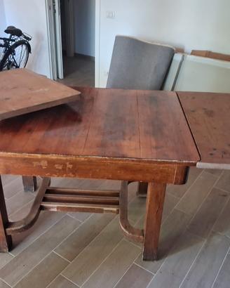 tavolo in legno allungabile quadrato