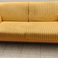 Divani in tessuto giallo/dorato sfoderabili