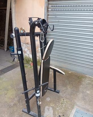 panca multifunzione + bilanciere da 2 metri