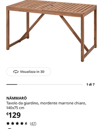tavolo Ikea esterno nuovo
