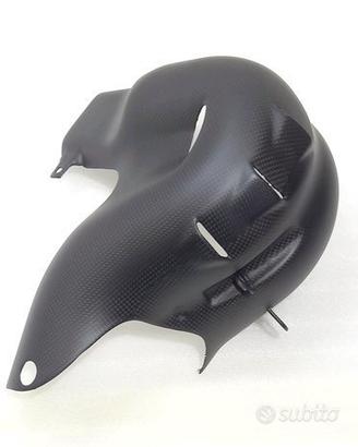 PARACALORE CARBONIO SCARICHI AKRAPOVIC PANIALE V4