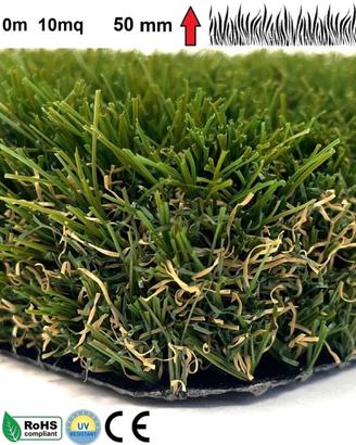 Prato sintetico 1x10 metri 50 mm erba artificiale