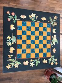 Tavolo Scacchiera Floreale