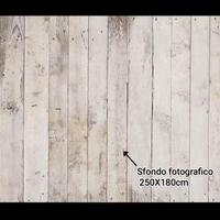 SFONDO FOTOGRAFICO VINILE FINTO LEGNO 250x180cm