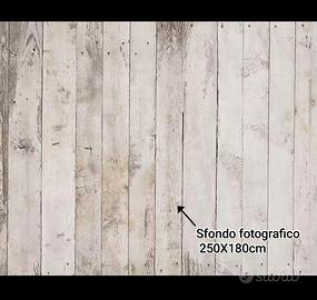 SFONDO FOTOGRAFICO VINILE FINTO LEGNO 250x180cm