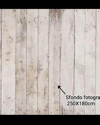 SFONDO FOTOGRAFICO VINILE FINTO LEGNO 250x180cm
