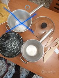 paiolo per polenta e pentola per fritture 