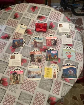 View-master compresa di 16 dischi con opuscoli