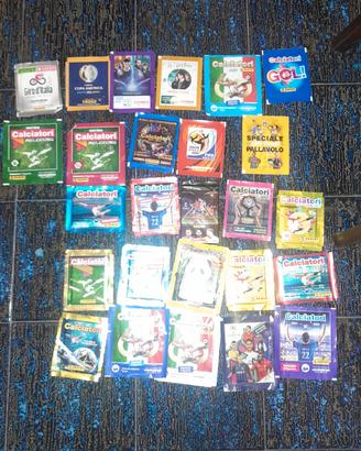 bustine calciatori panini varie annate 
