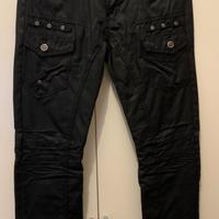 Jeans da uomo DMJ in colore nero brillante