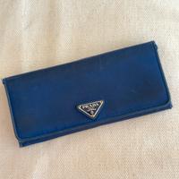 Portafoglio Prada in nylon Blu