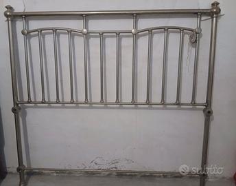 Letto matrimoniale antico in alpacca