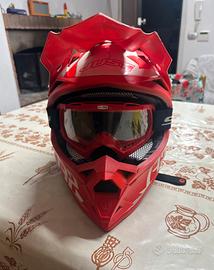 Casco Motocross JUST1 XS + Occhiali S-LINE