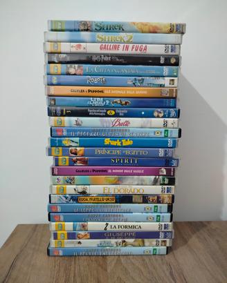 Lotto DVD film e cartoni animati