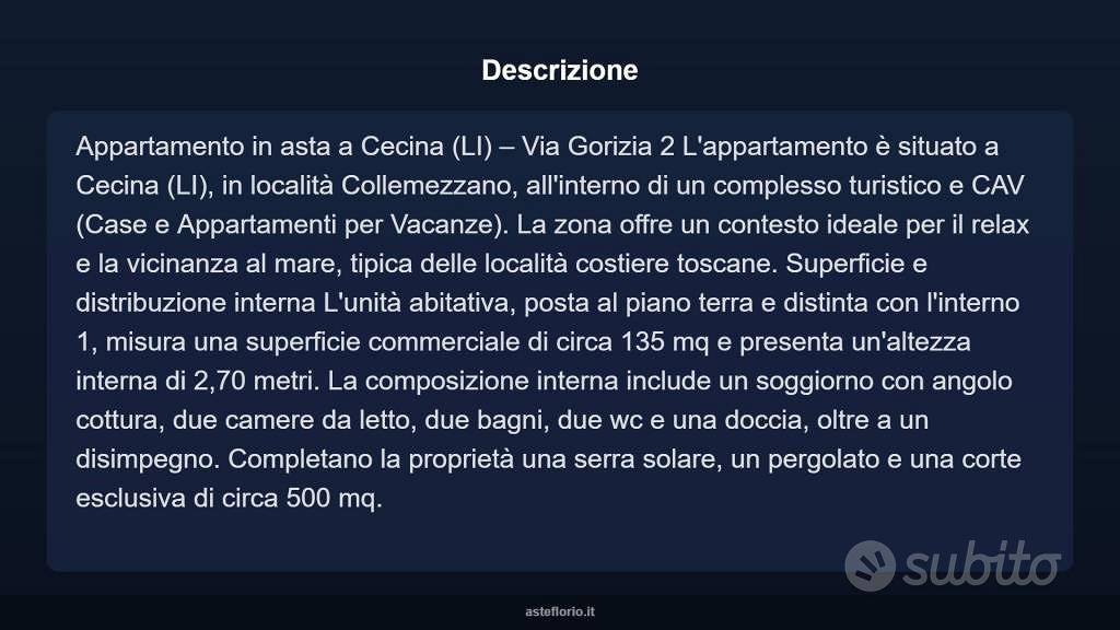 Appartamento – Cecina, San Pietro In Palazzi - Vista 5