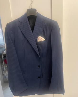 Giacca SaintAndrews blu gessata mezza stagione
