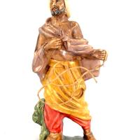 Presepe 20 cm cammelliere arabo CARTAPESTA