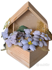 Cofanetto Cuore in Cera Profumata Lilla