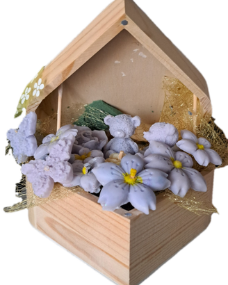 Cofanetto Cuore in Cera Profumata Lilla